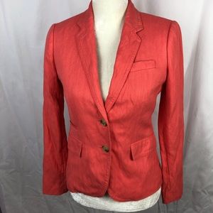 J. Crew women’s Schoolboy Herringbone Blazer, 0